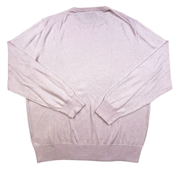 Vintage J Crew Sweater XL Pink Linen Cotton Blend Crew Neck Soft Casual - Picture 5 of 9